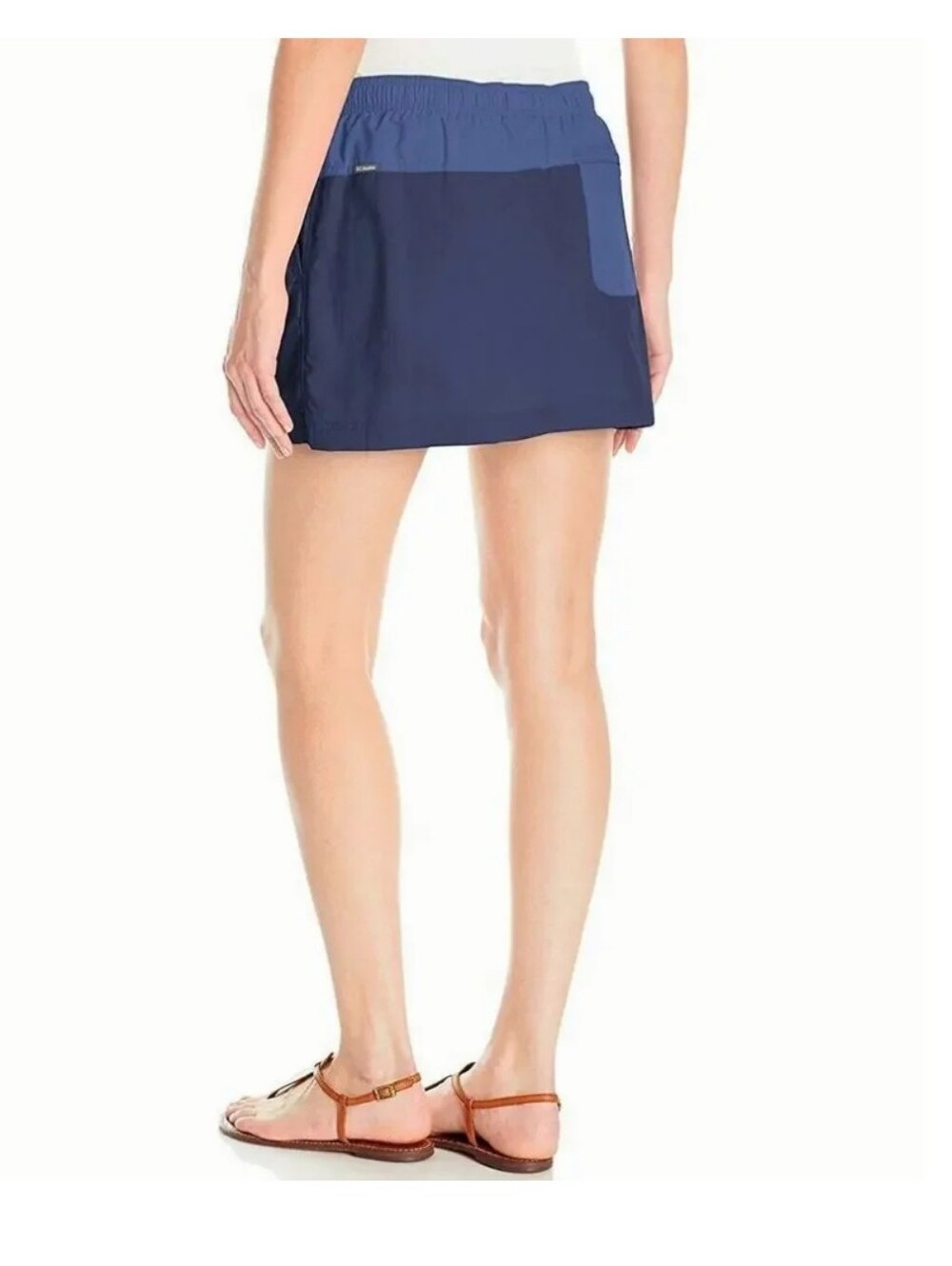 Athletic Navy  Minilight blue with gray  Skort with Elastic Waist